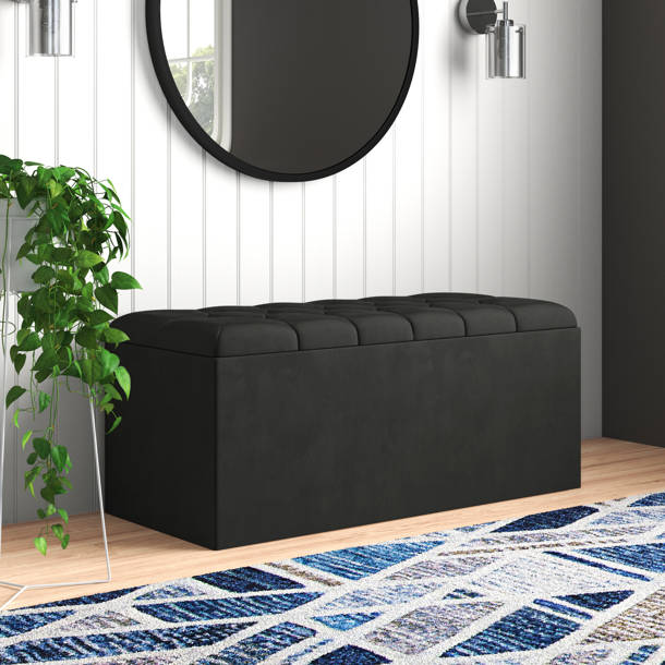 Andover Mills™ Friesen Upholstered Flip Top Storage Bench & Reviews